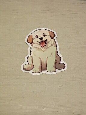 10/$10 Stickers Decal - Great Pyrenees Puppy Kawaii Animal Sticker - Brand New